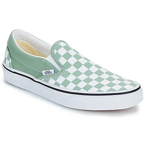 Vans  Classic Slip-On COLOR THEORY CHECKERBOARD ICEBERG GREEN  men's Slip-ons (Shoes) in Green