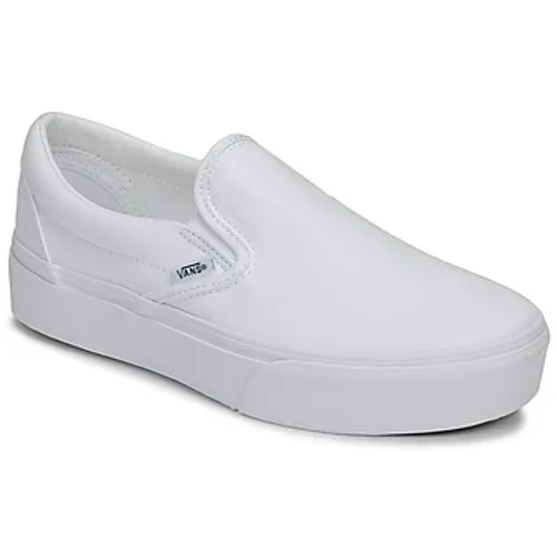 Vans  Classic Slip-On Platform  women's Slip-ons (Shoes) in White