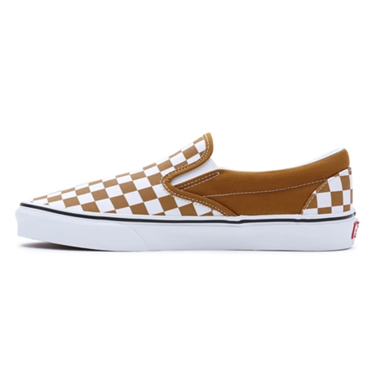 Vans Classic Slip On Shoes - Checkerboard Golden Brown - UK 8 (EU 42)