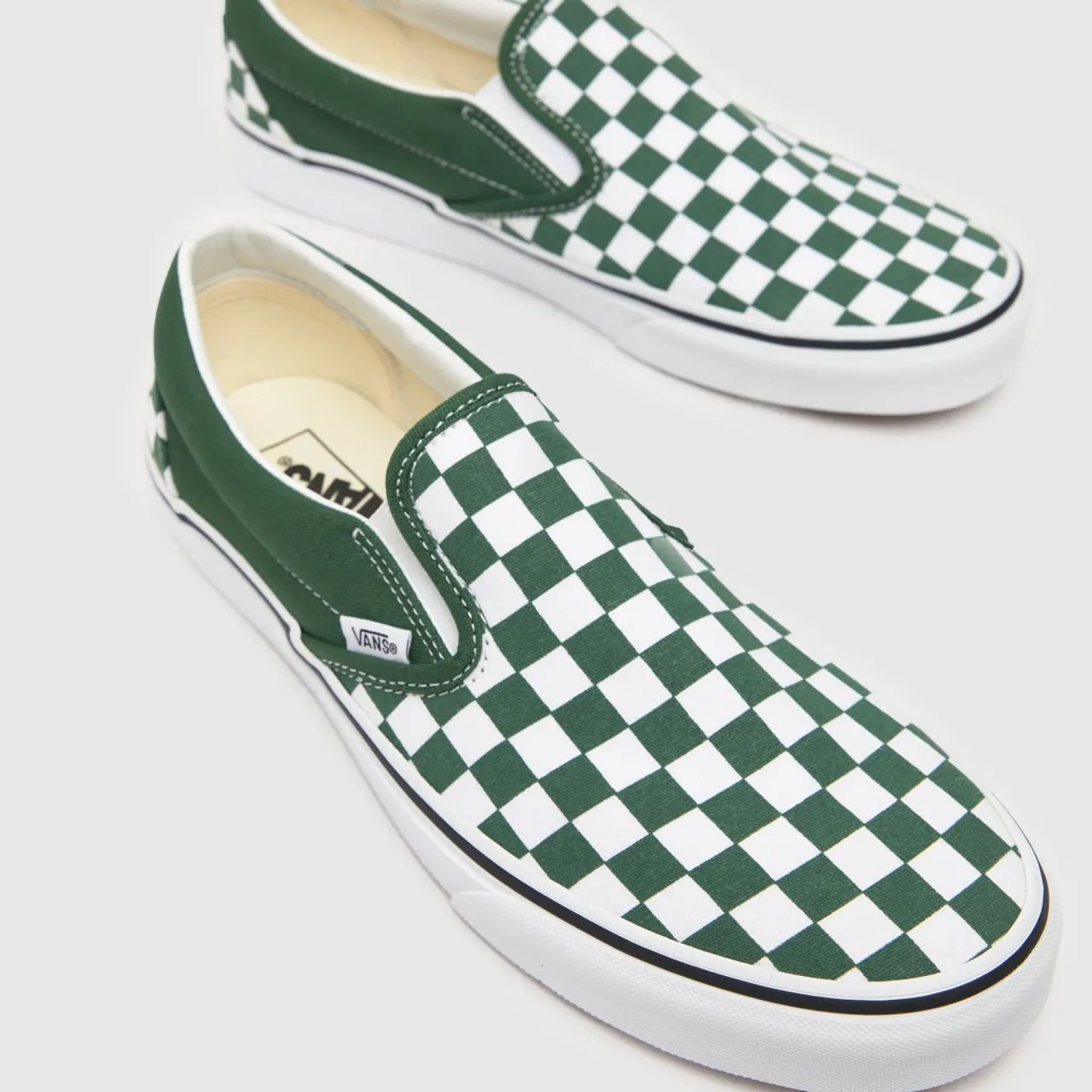 Vans Classic Slip On Trainers In Green