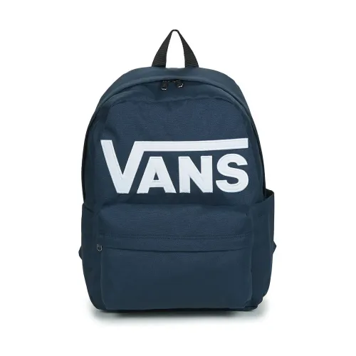 Vans , Clic Blue Backpack with White Logo ,Blue unisex, Sizes: ONE SIZE