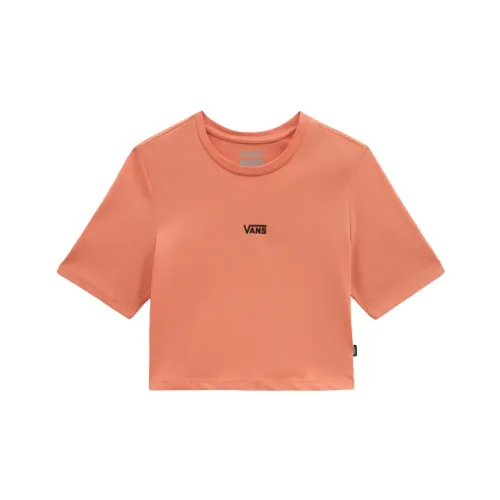 Vans , Cropped T-Shirt ,Orange female, Sizes: