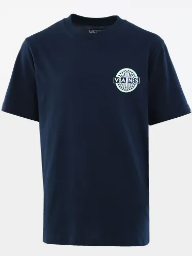 Vans Dress Blue Junior Circle Back Print T-Shirt