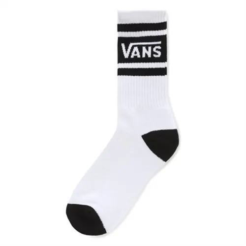 Vans Drop V Crew Boys Socks - White & Black