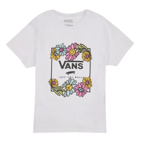Vans  ELEVATED FLORAL CREW  girls's Children's T shirt in White