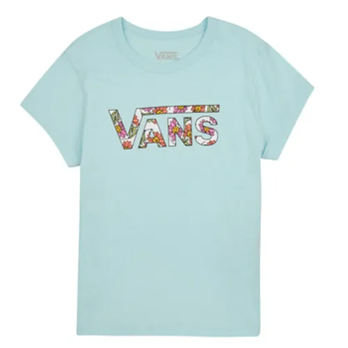 Vans  ELEVATED FLORAL FILL MINI  girls's Children's T shirt in Blue