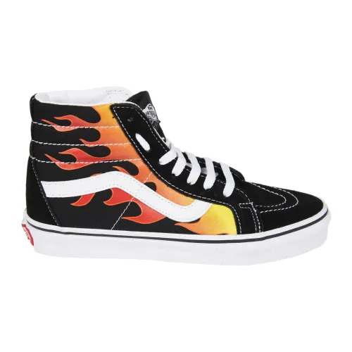 Vans , Flame Sk8-Hi Reissue Sneakers ,Black female, Sizes: