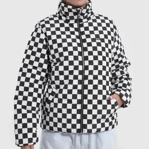 Vans Foundry Checkerboard Jacket In Black & White