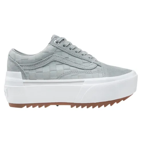 Vans , Low-Cut Suede and Canvas Trainers ,Gray female, Sizes: