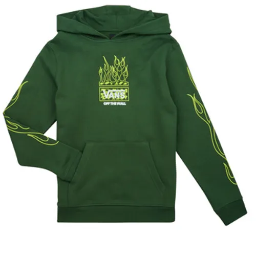 Vans  NEON FLAMES PO  boys's Children's sweatshirt in Green