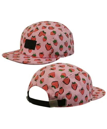 Vans Off The Wall Gwen Camper Womens Pink Strawberries Baseball Cap 22HIJS A27A Textile - One