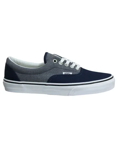 Vans Off The Wall MLX Chambray Blue Low Lace Up Plimsolls Shoes - Mens Textile