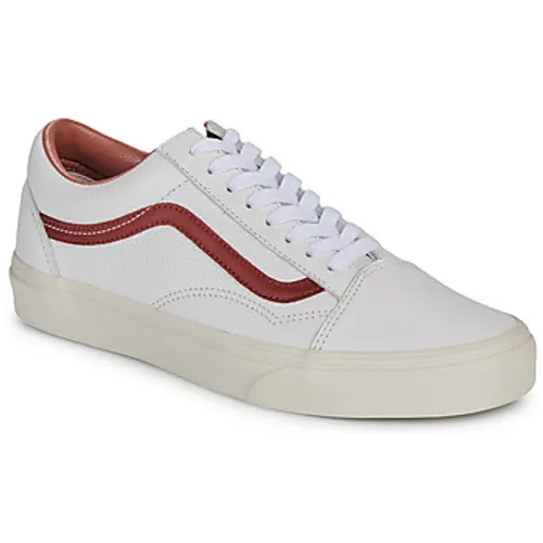 Vans  Old Skool PREMIUM LEATHER RUSSET BROWN  women's Shoes (Trainers) in White