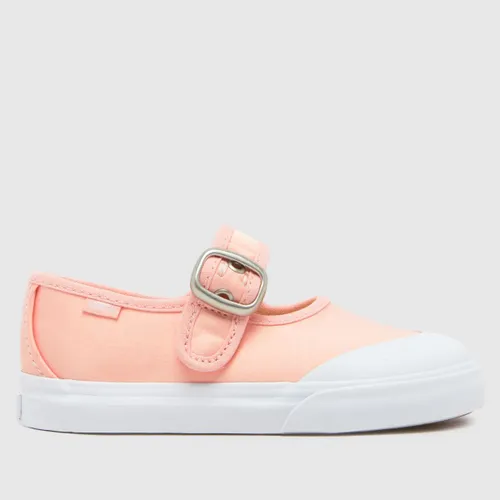 Vans Pale Pink Mary Jane Girls Toddler Trainers