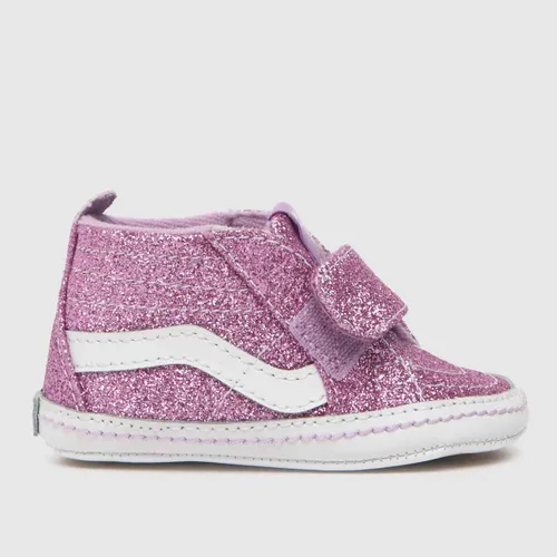 Vans Pink Sk8-hi Glitter Girls Baby Trainers