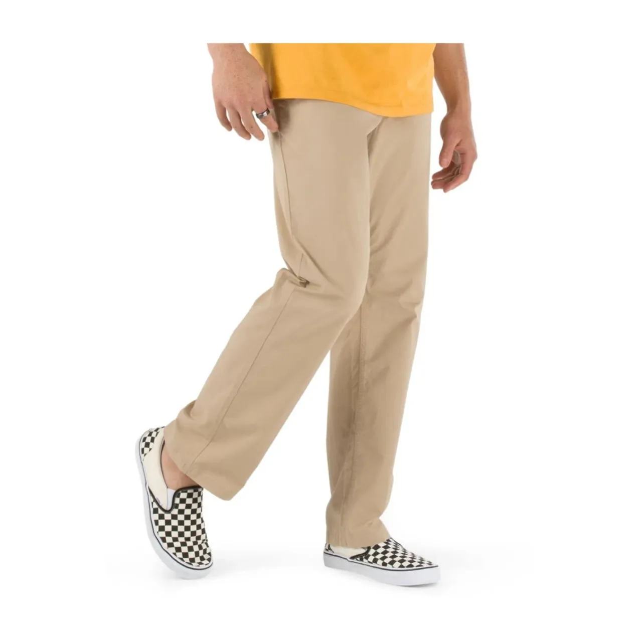 Vans , Relaxed Elastic Pants ,Beige male, Sizes: