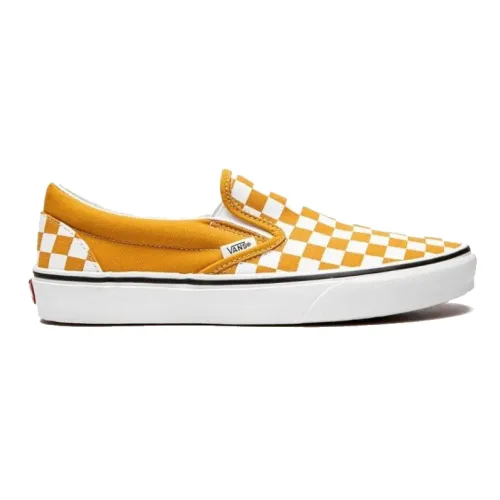 Vans , Retro Checkboard Slip On Shoes ,Yellow male, Sizes: