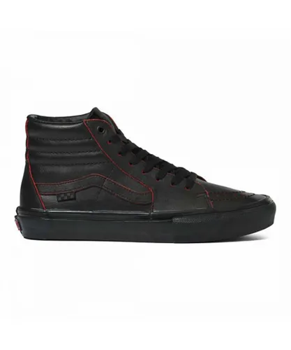 Vans Skate SK8-Hi Black Mens Shoes Leather