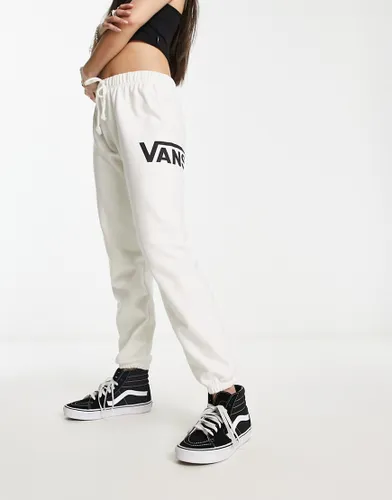 Vans take it easy joggers in off white-Pink