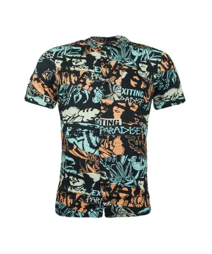 Vans Tropical Paradise AOP Short Sleeve Multicoloured Mens Shirt 0NFFYG - Multicolour Textile