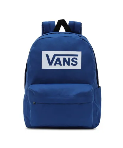 Vans Unisex Backpack with Zip Fastening and Padded Shoulder Straps in Blue - One Size