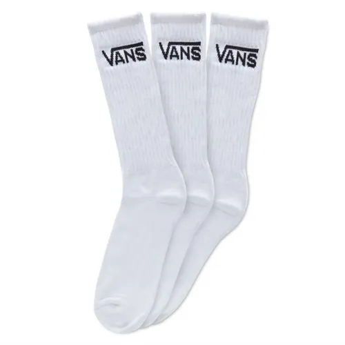 Vans White Classic Crew Socks (3 Pair Pk)