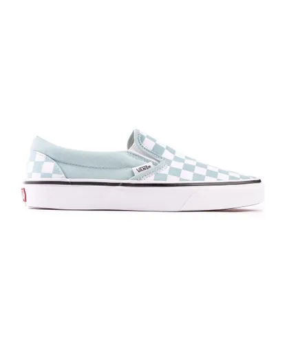 Vans Womens Classic Slip On Trainers - Blue Canvas
