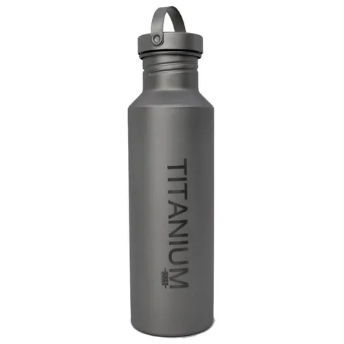 Vargo - Titanium Drinking Bottle - Water bottle size 650 ml, grey/black