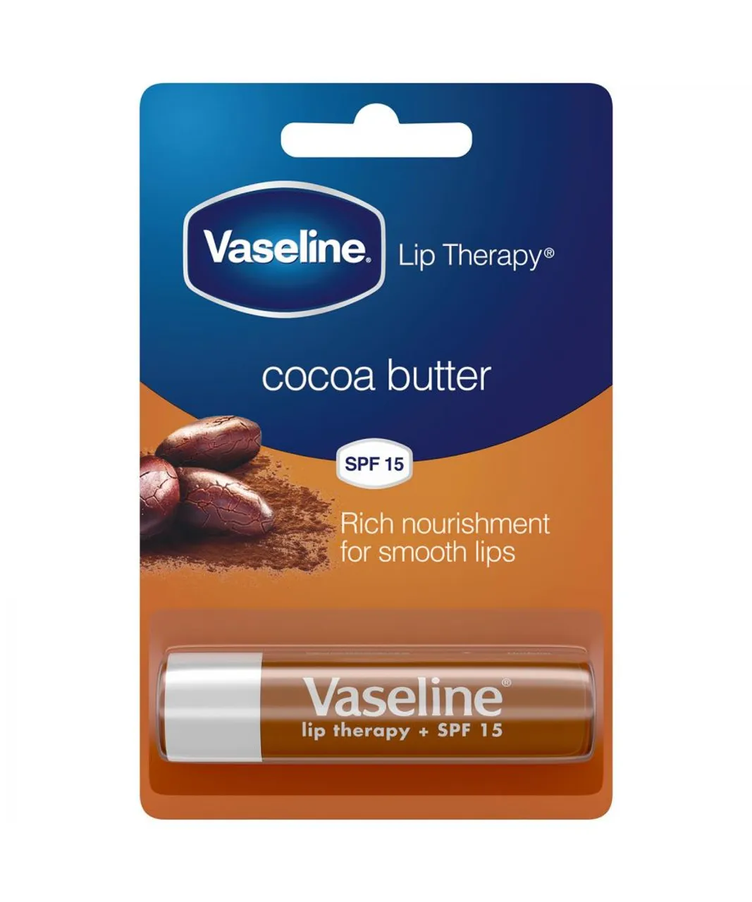 Vaseline Unisex Cocoa Butter Rich Nourishment Lip Therapy Jelly Balm Sticks, 4g, 3pack - Brown - One Size