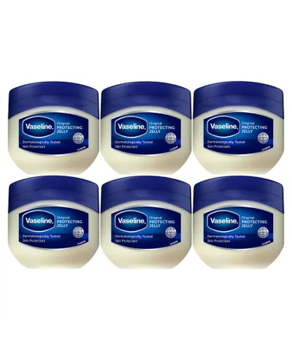 Vaseline Unisex Original Skin Protectant Petroleum Jelly for Al Type, 6Pack of 100ml - Cream - One Size