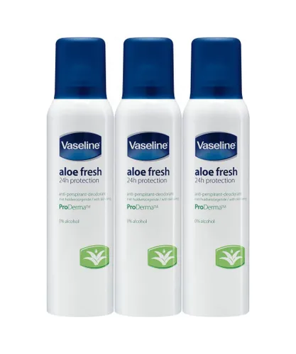 Vaseline Unisex ProDerma Antiperspirant Deodorant, Aloe Fresh, 150ml, 3Pack - NA Lace - One Size