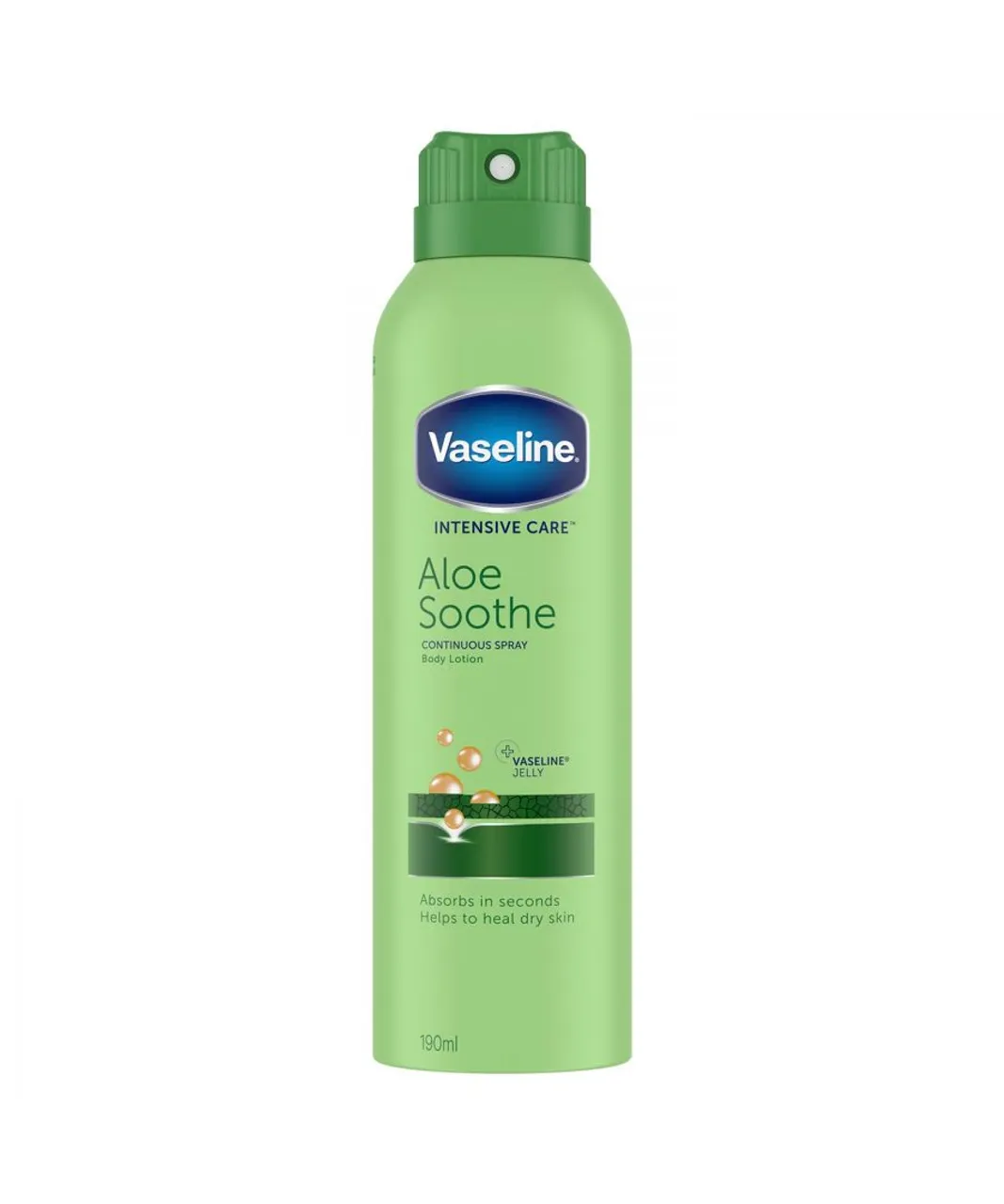 Vaseline Womens Intensive Care Spray Moisturiser Aloe Soothe 190ml, 3 Pack - NA - One Size