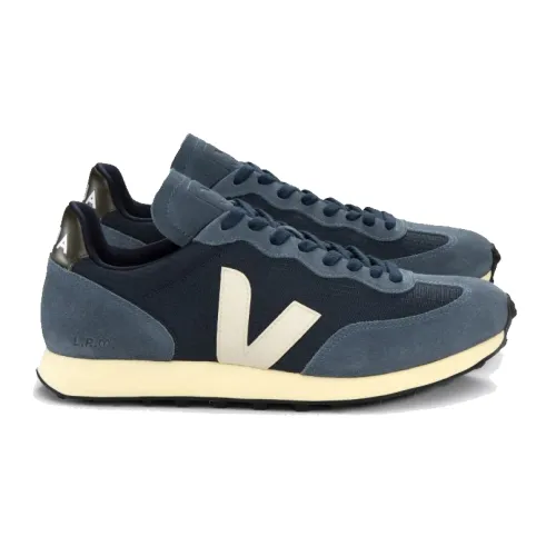 Veja , Black Vintage Runner Sneakers with Eco-Friendly Materials ,Blue male, Sizes: