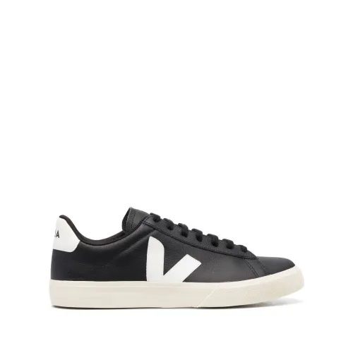 Veja , Campo ChromeFree Leather Sneakers ,Black male, Sizes: