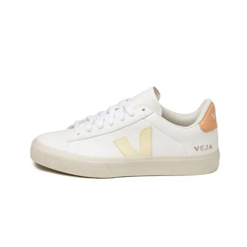 Veja , Campo Cromefree leather extra - extra white / sun peach ,White female, Sizes: