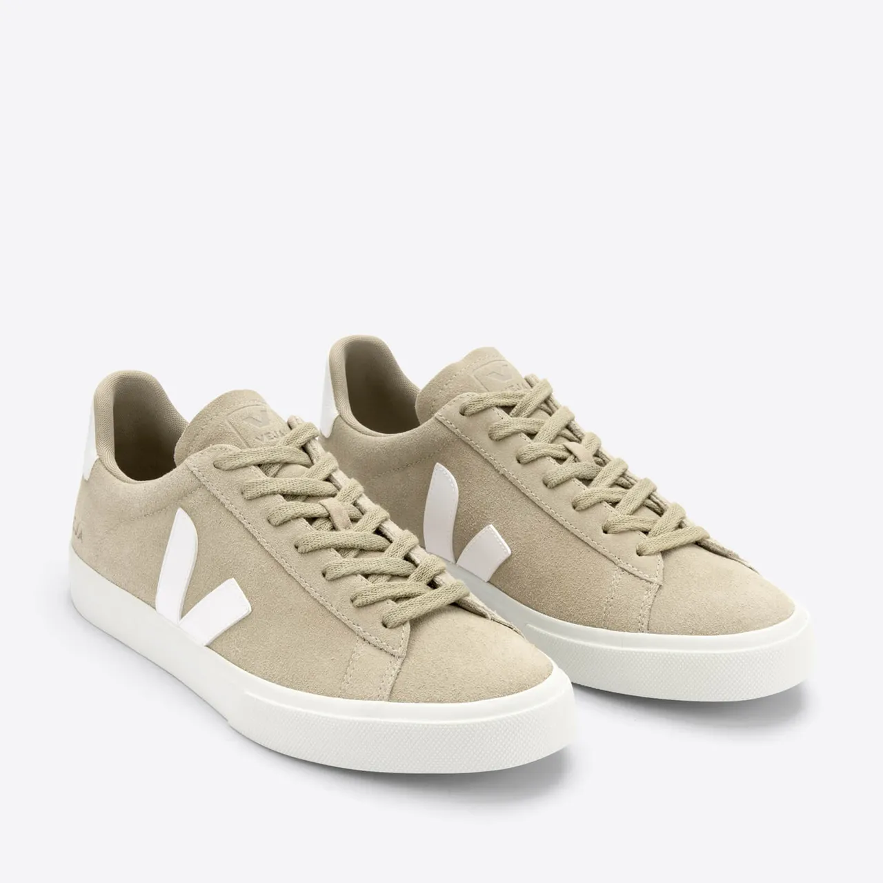 Veja Campo Leather-Trimmed Suede Trainers