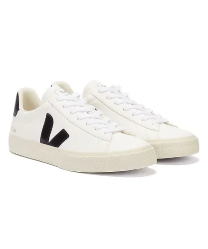 Veja Campo Womens Trainers - (White / Black) Leather