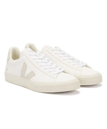 Veja Campo Womens Trainers - (White / Grey) Leather