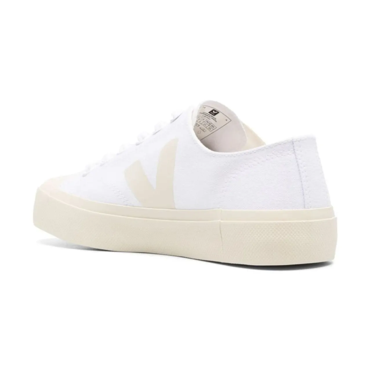 Veja , Canvas Low-Top Sneakers White/Pierre ,White male, Sizes: