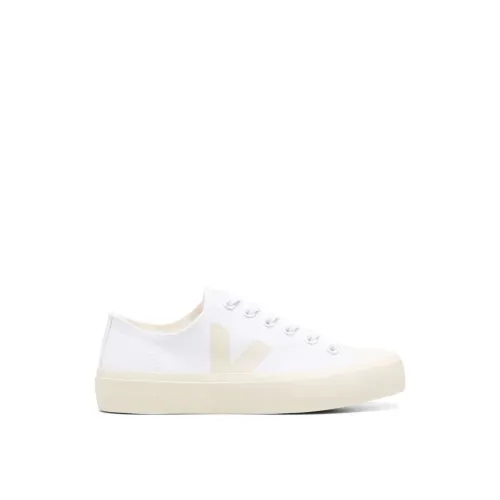Veja , Canvas Low-Top Sneakers White/Pierre ,White male, Sizes: