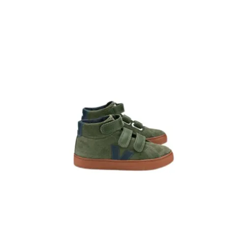 Veja , Esplar Suede Olive Rust Sole Sneakers ,Green unisex, Sizes: