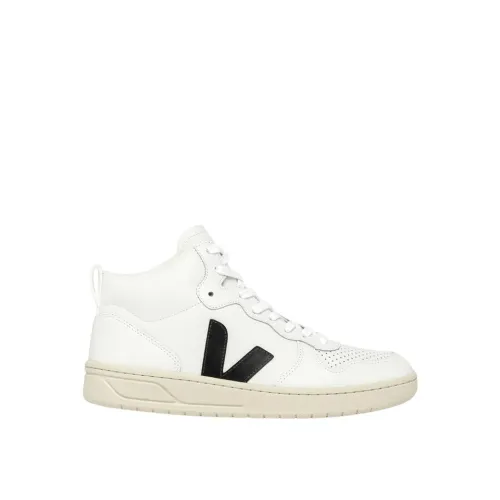 Veja , Leather Sneakers with V Detailing ,White male, Sizes:
