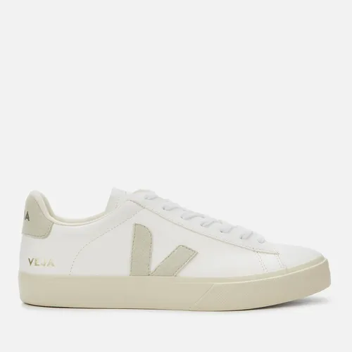 Veja Men's Campo Chrome Free Leather Trainers - Extra White/Natural - UK