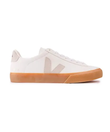 Veja Mens Campo Chromefree Leather Trainers - White