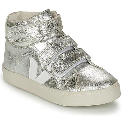 Veja  SMALL ESPLAR MID FUR  girls's Children's Shoes (High-top Trainers) in Silver