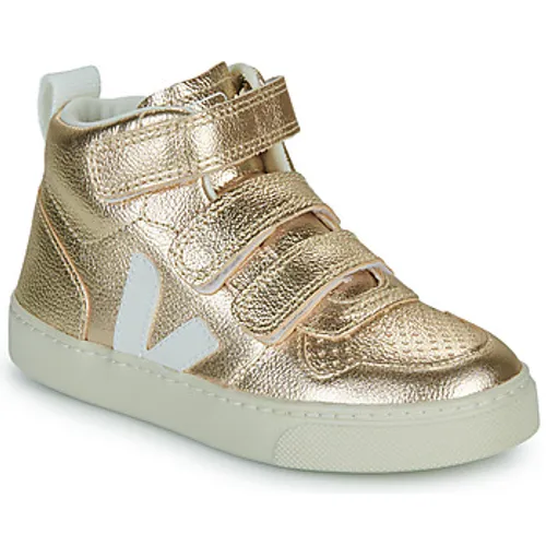Veja  SMALL V-10  girls's Children's Shoes (High-top Trainers) in Gold