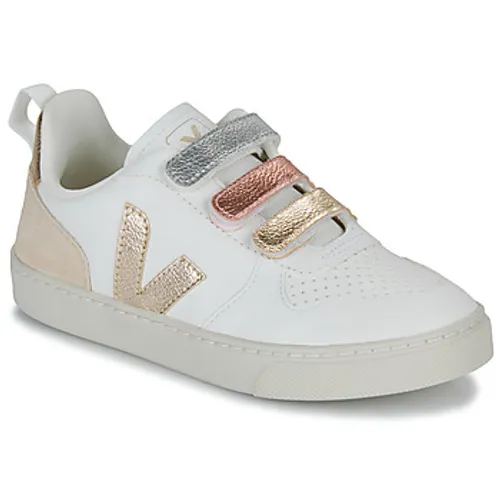 Veja  SMALL V-10  girls's Children's Shoes (Trainers) in White