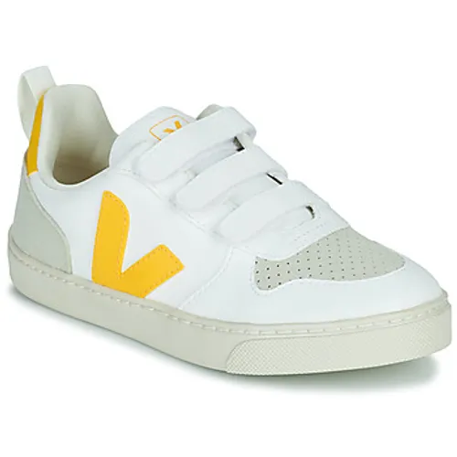 Veja  Small V-10 Velcro  boys's Children's Shoes (Trainers) in White