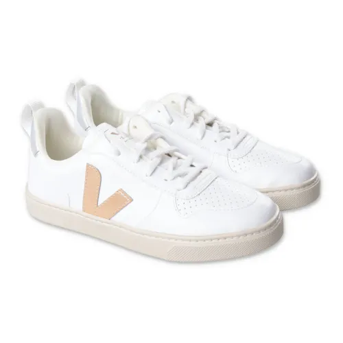 Veja , White Faux Leather Boy Laced Sneakers ,White male, Sizes: