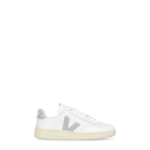 Veja , White Leather Sneakers Round Toe ,White female, Sizes: